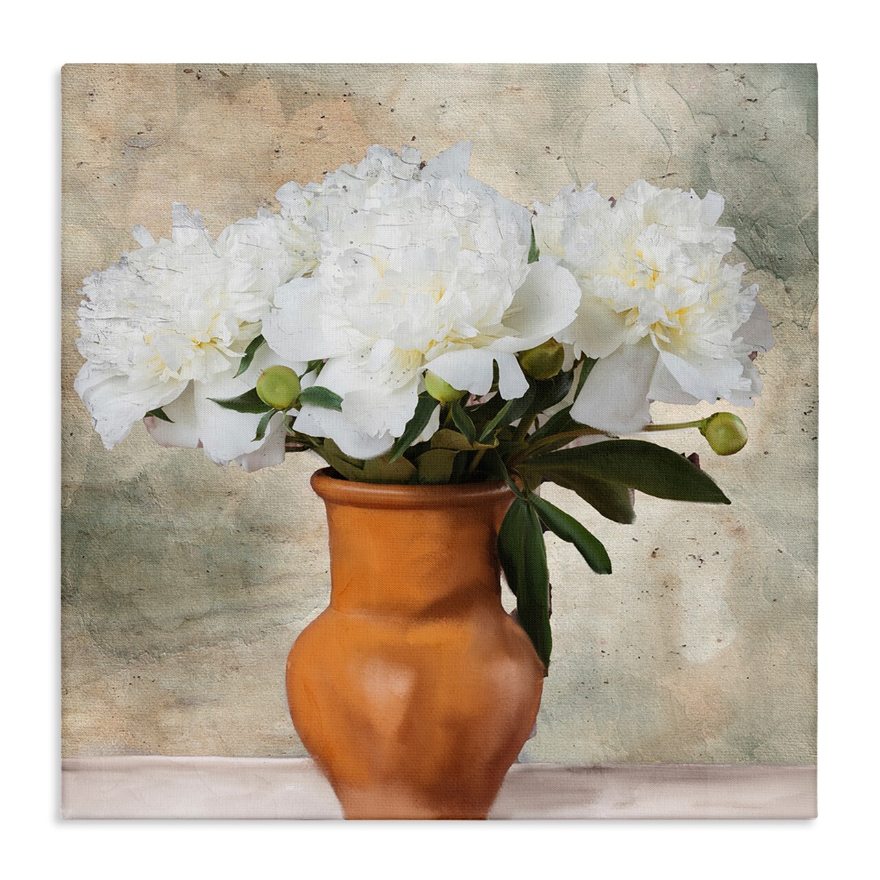 Stupell Industries Rustic Terracotta Vase Canvas Wall Art Design by Kim Allen